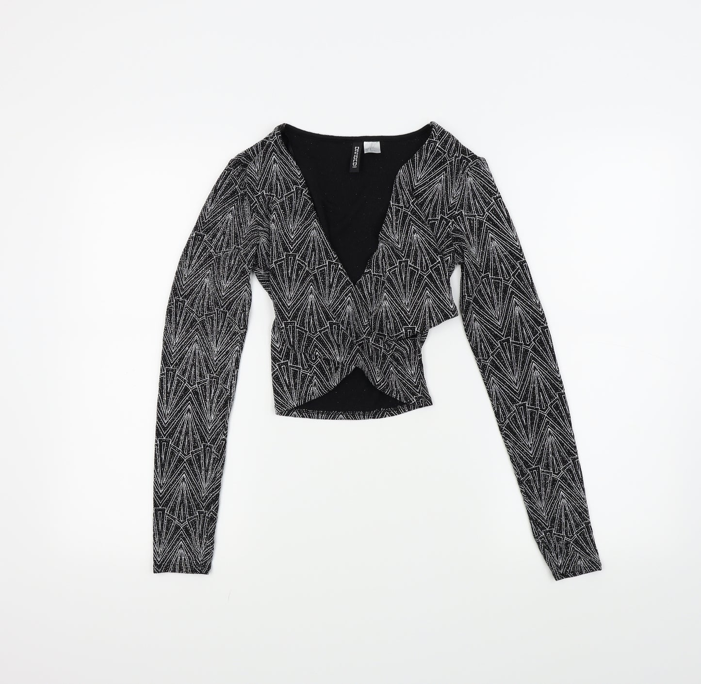 H&M Womens Silver   Basic Blouse Size S