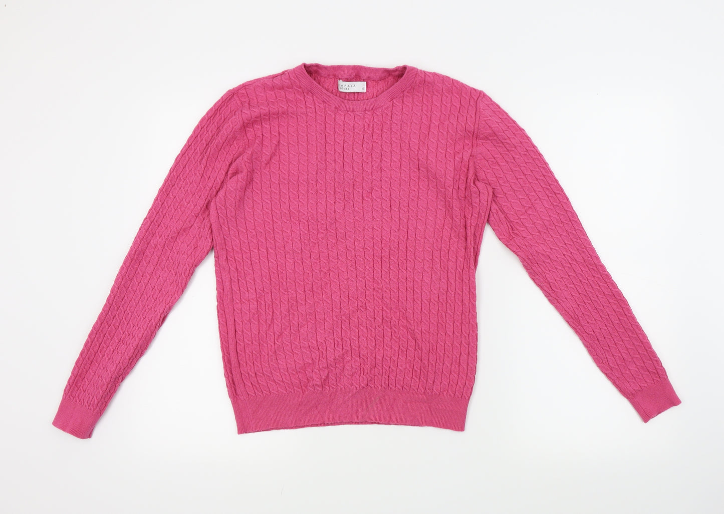 Papaya Womens Pink   Pullover Jumper Size 16