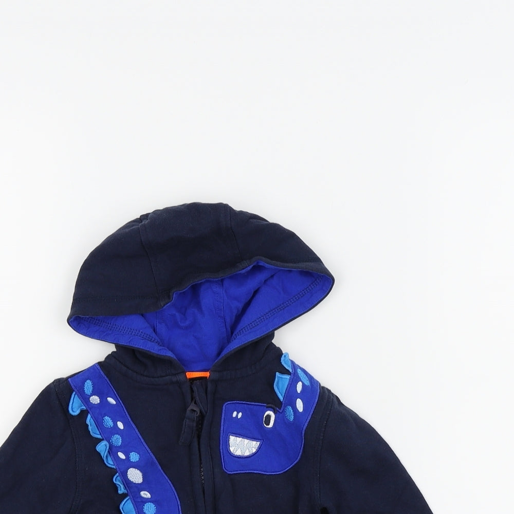 George Boys Blue   Full Zip Jumper Size 12-18 Months