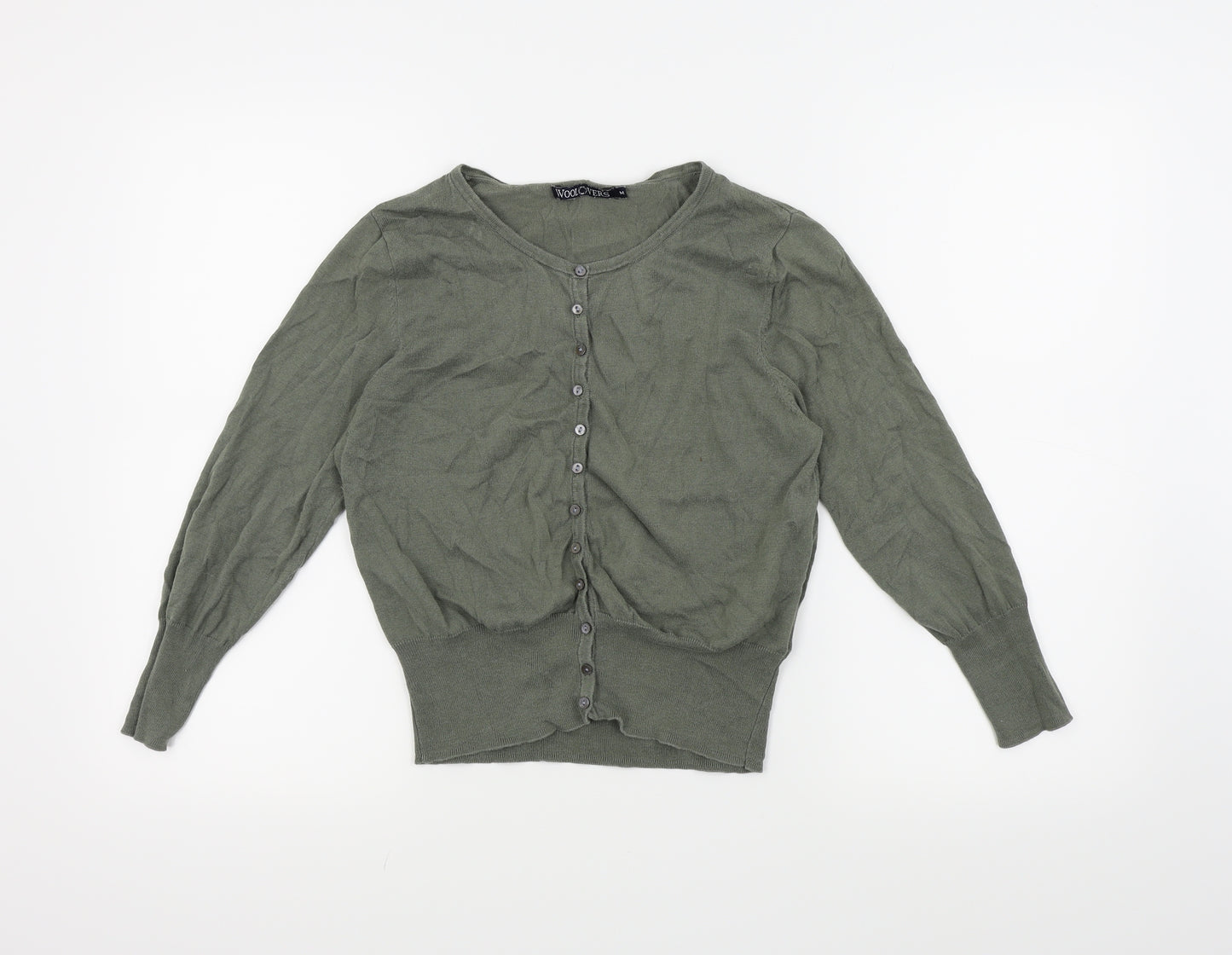 Woolovers Womens Green   Cardigan Jumper Size M