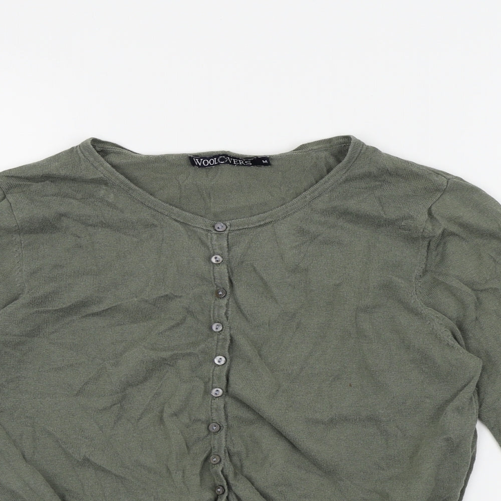 Woolovers Womens Green   Cardigan Jumper Size M