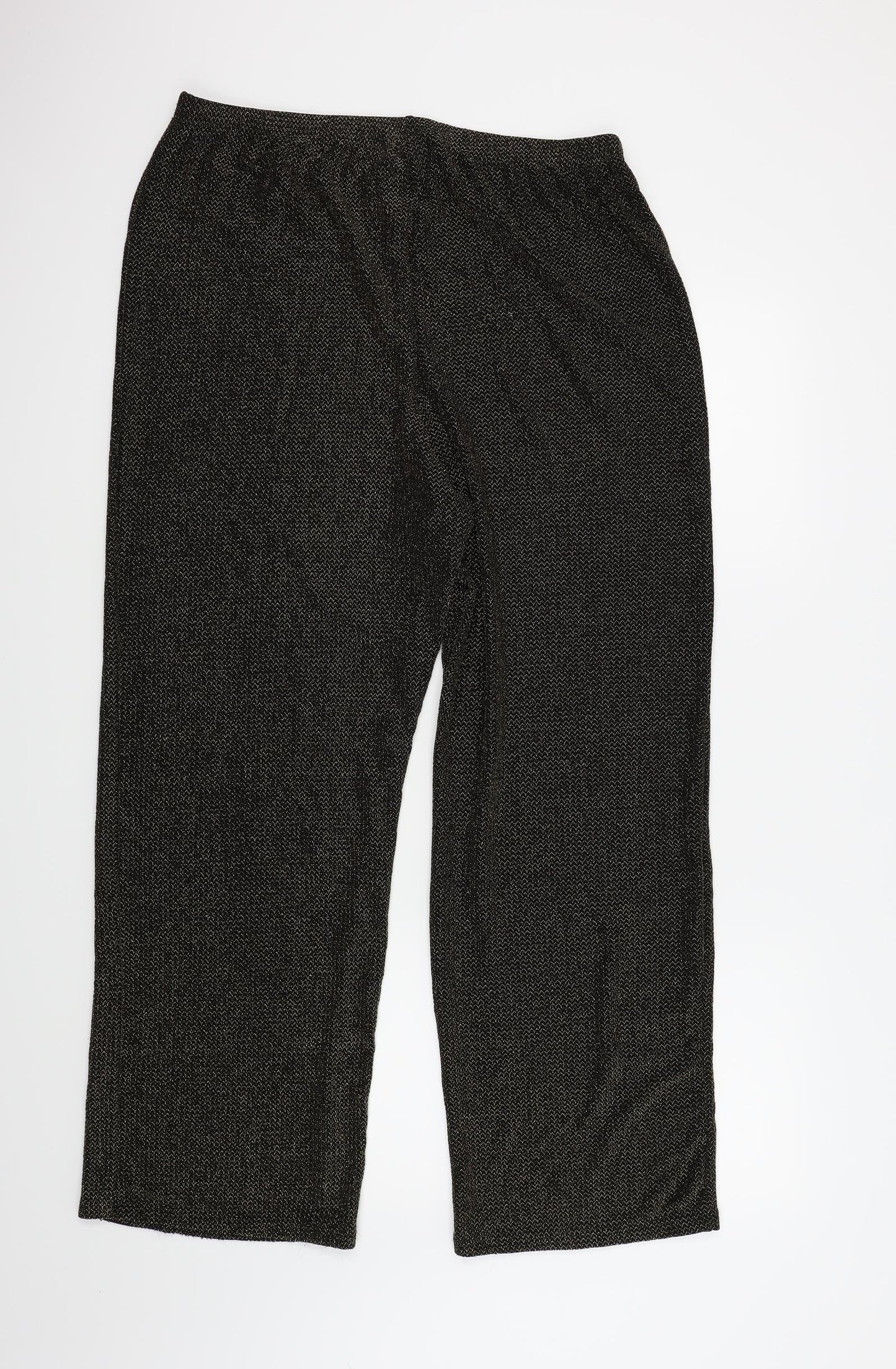 Roland Klein Womens Gold   Trousers  Size 16 L29 in
