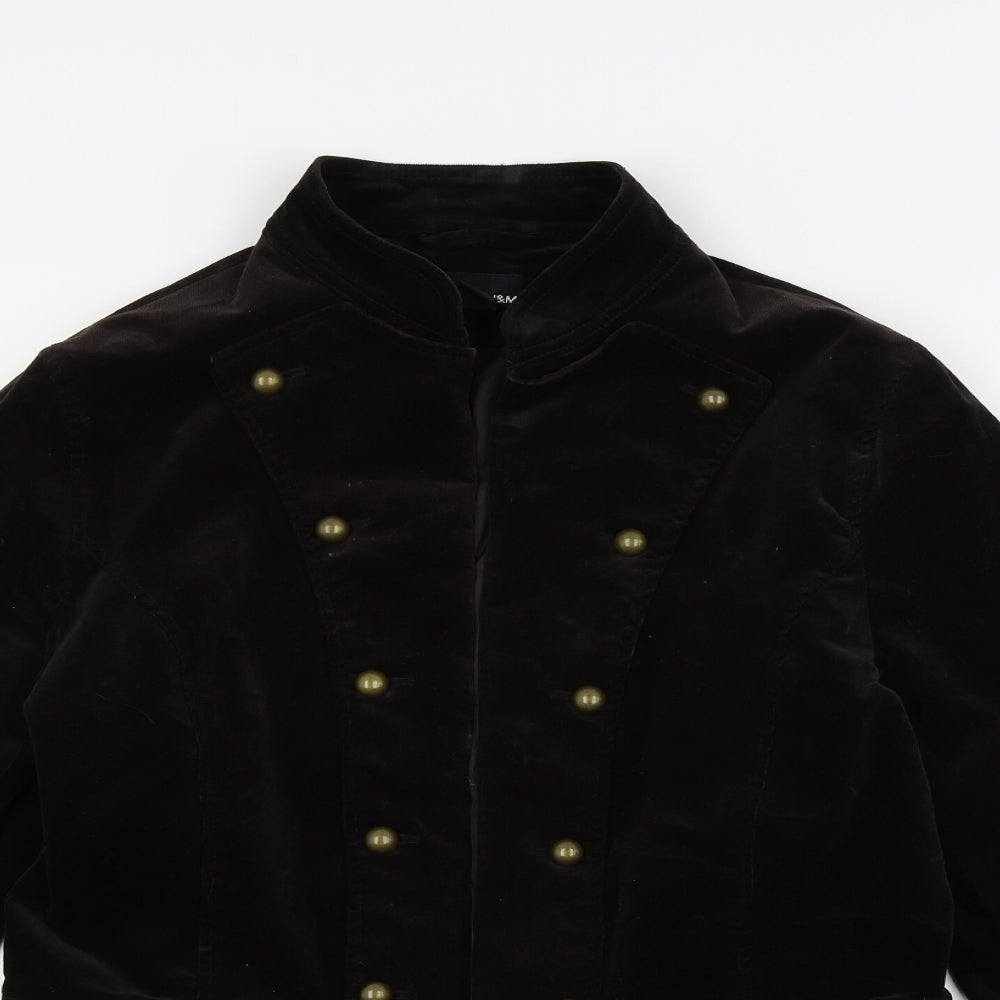 H&M Womens Black   Jacket Coat Size 16