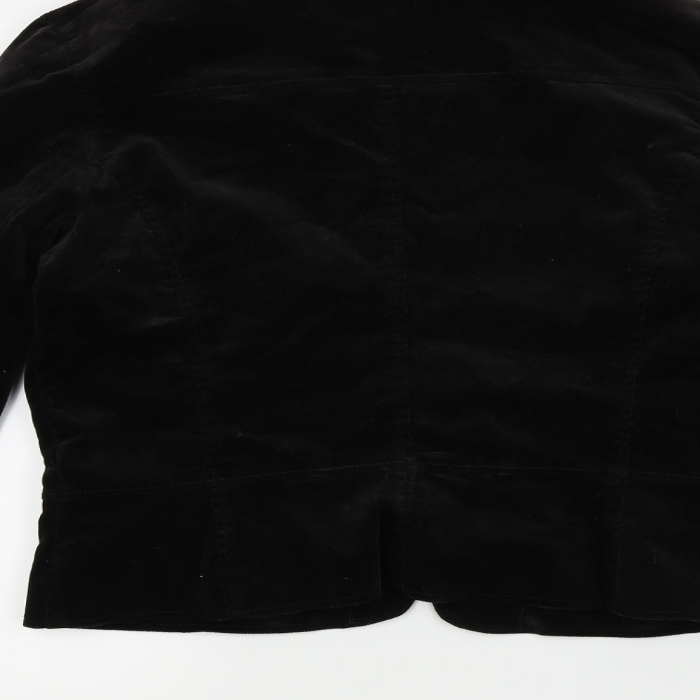 H&M Womens Black   Jacket Coat Size 16