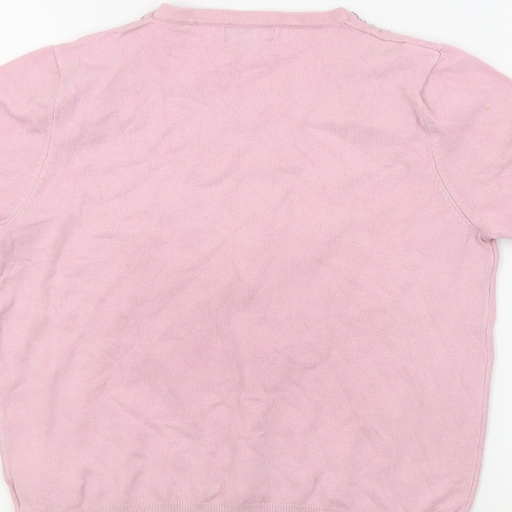 Hepburn Womens Pink   Basic T-Shirt Size S