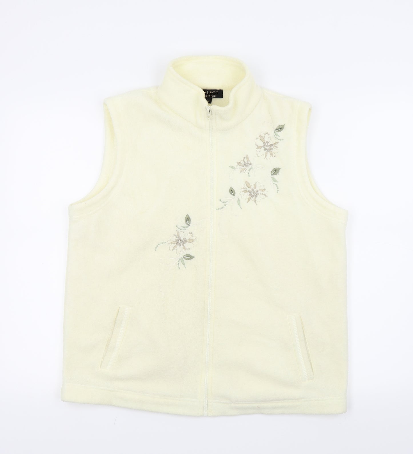 Reflect Collection Womens White   Vest Jumper Size M