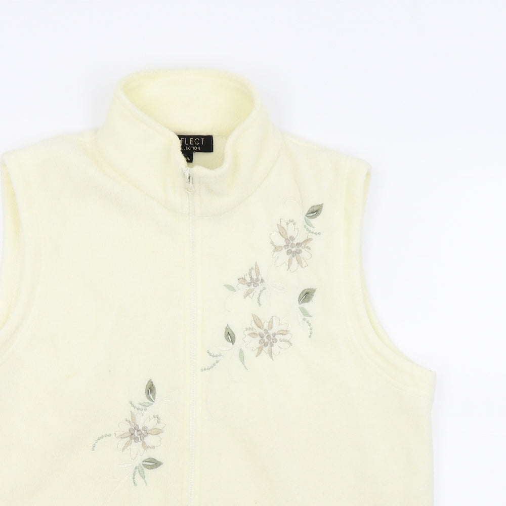 Reflect Collection Womens White   Vest Jumper Size M