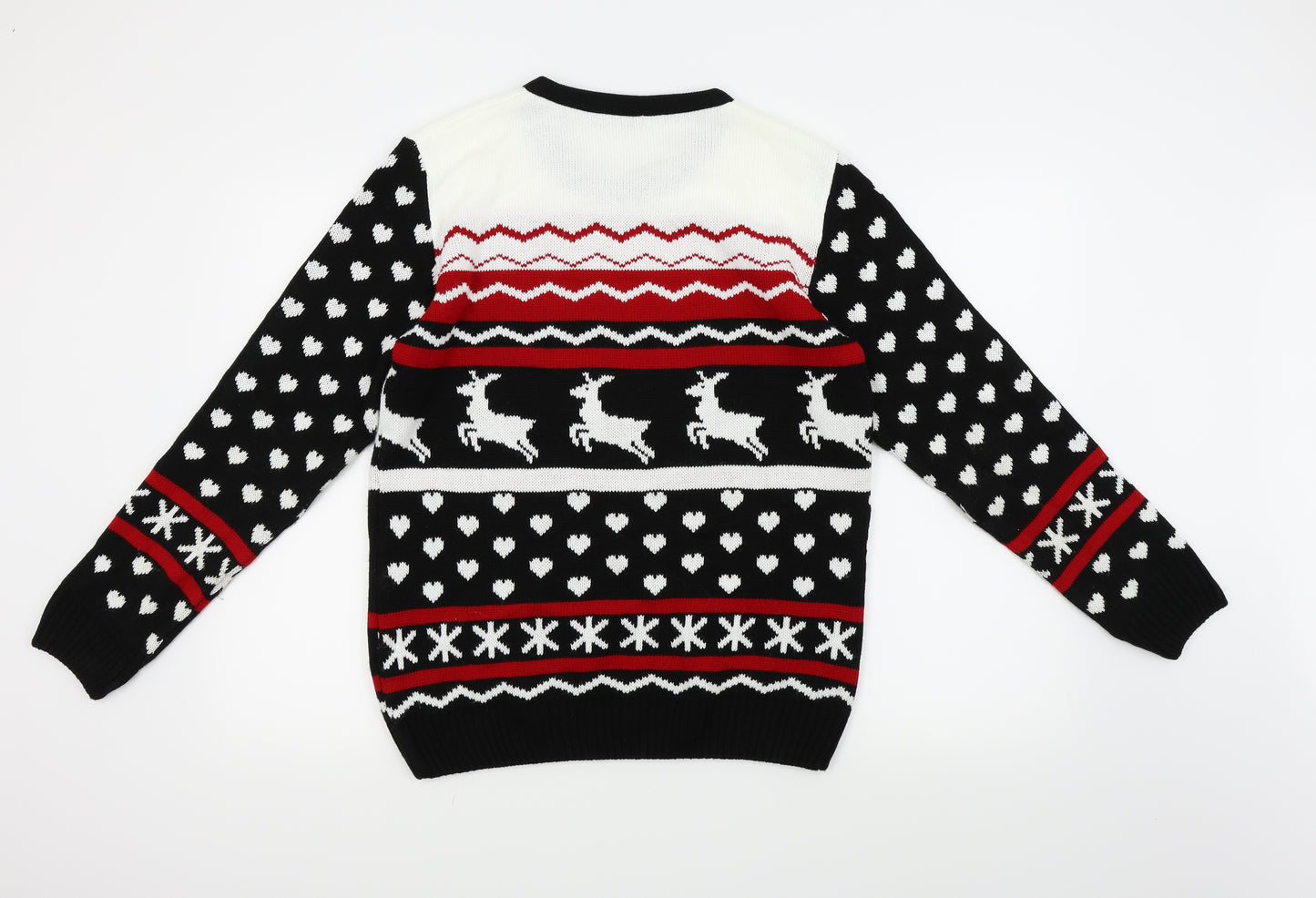 Cheeky Elf Womens Black   Pullover Jumper Size M  - Christmas Jumper