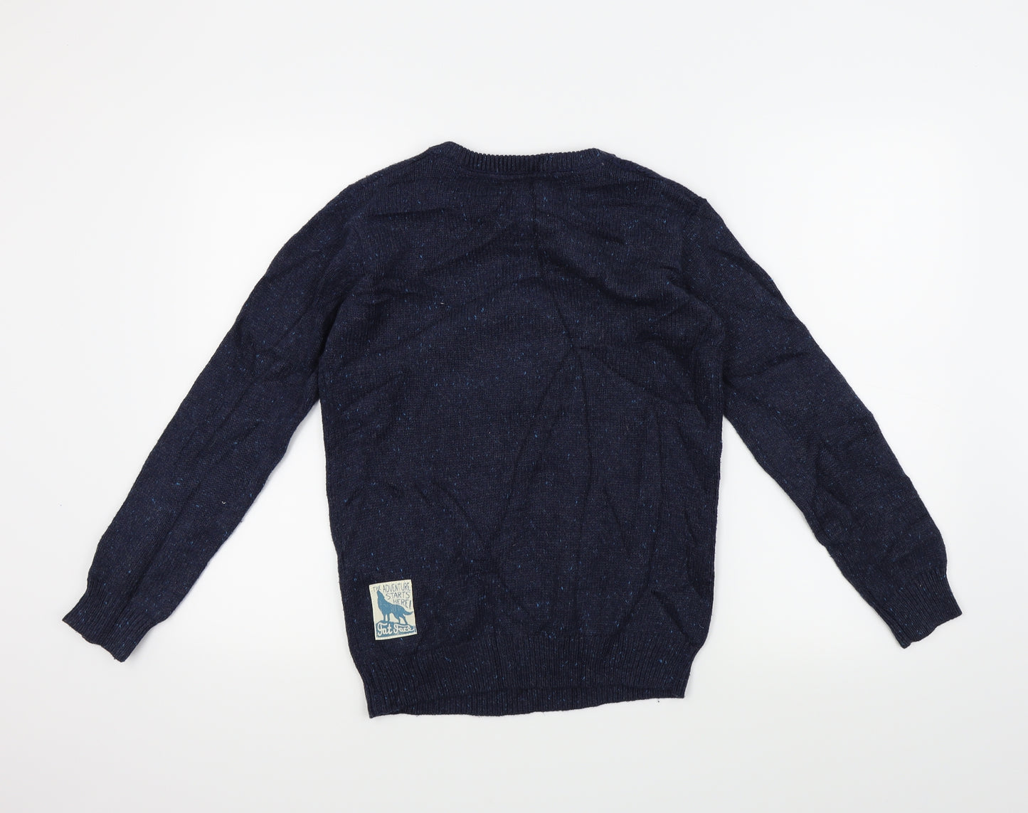 Fat Face Boys Blue   Pullover Jumper Size 12-13 Years