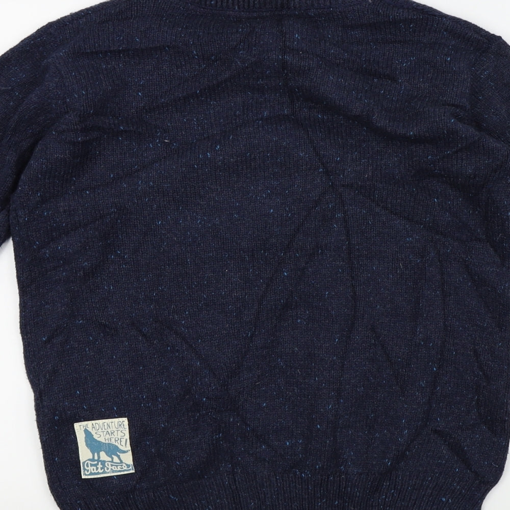 Fat Face Boys Blue   Pullover Jumper Size 12-13 Years