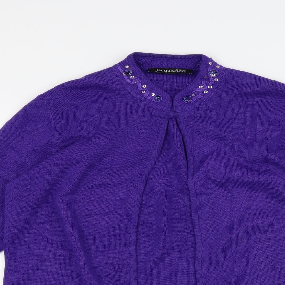 Jaques Vert Womens Purple   Cardigan Jumper Size S