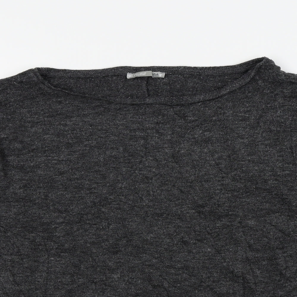 Zara Womens Grey   Pullover Jumper Size S