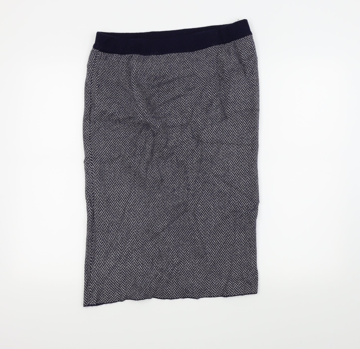 PURE Collection Womens Blue   A-Line Skirt Size M