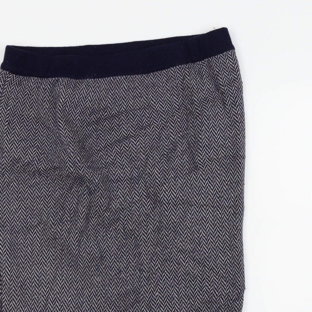 PURE Collection Womens Blue   A-Line Skirt Size M