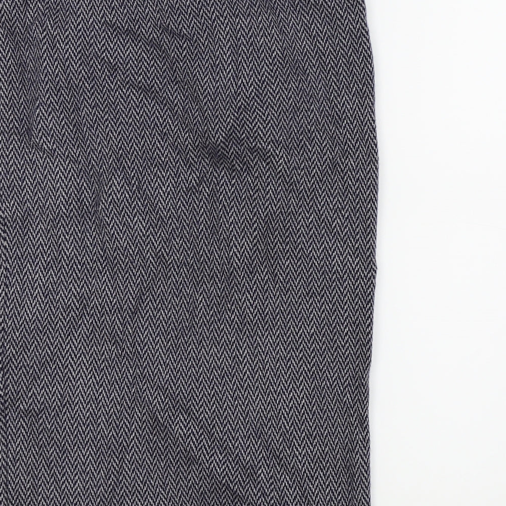 PURE Collection Womens Blue   A-Line Skirt Size M