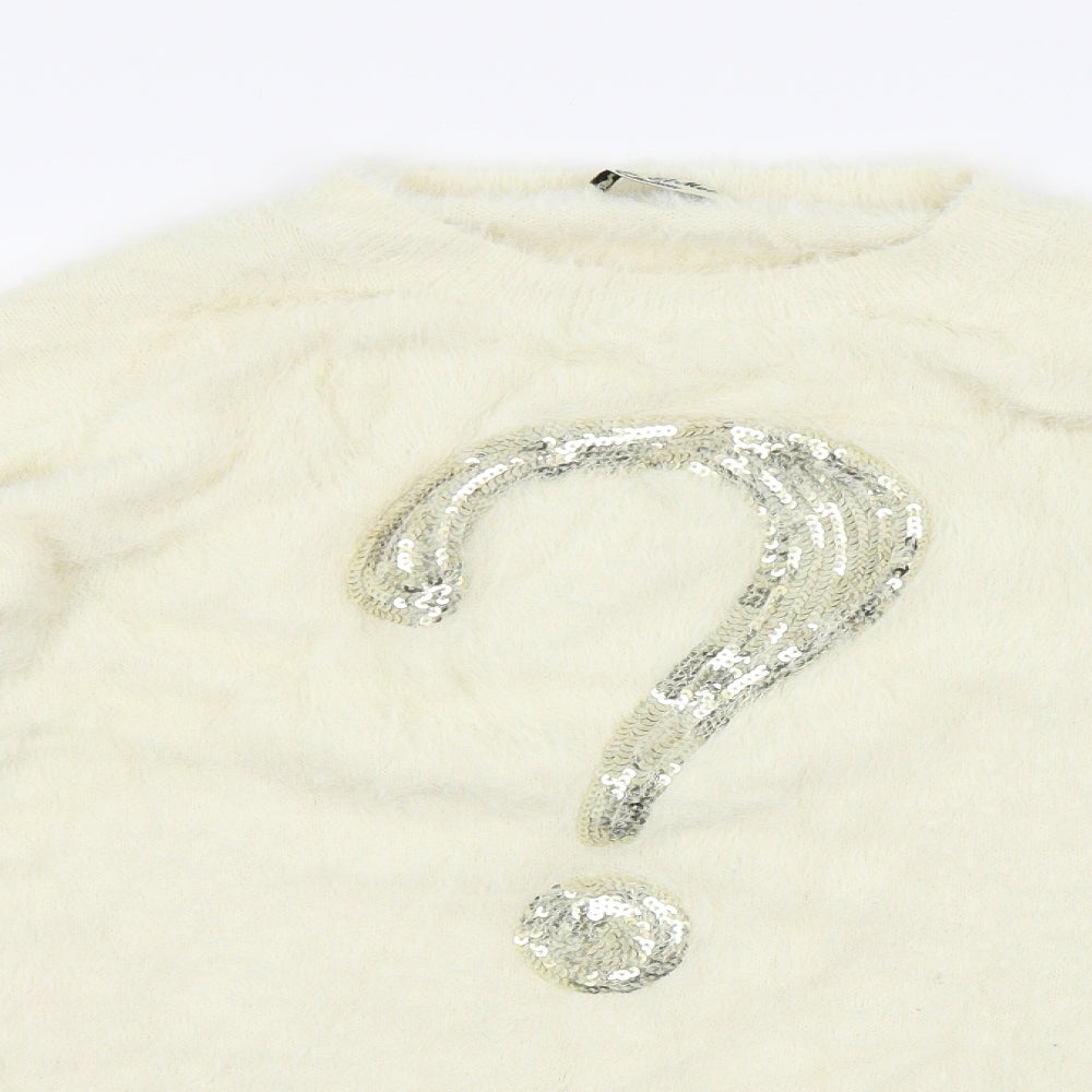 PARIS ET MOI Womens White   Pullover Jumper Size S