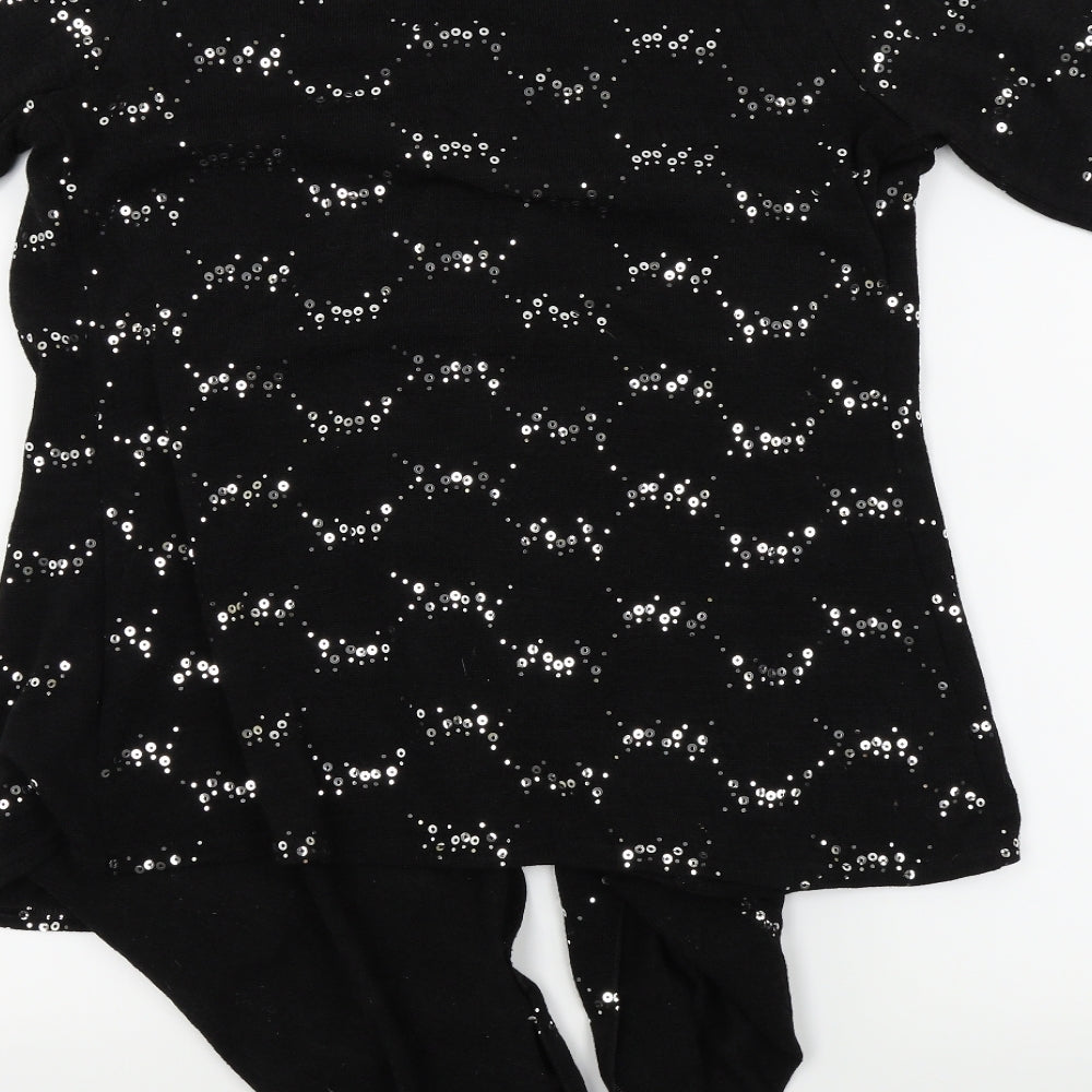 BASSINI Womens Black   Cardigan Jumper Size M