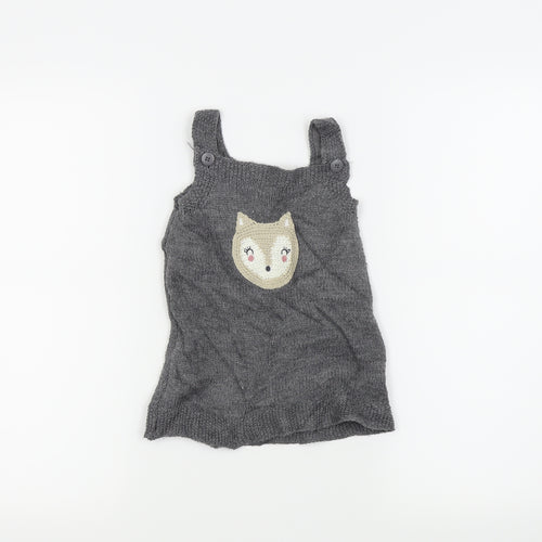 Nutmeg Girls Grey   A-Line  Size 9-12 Months