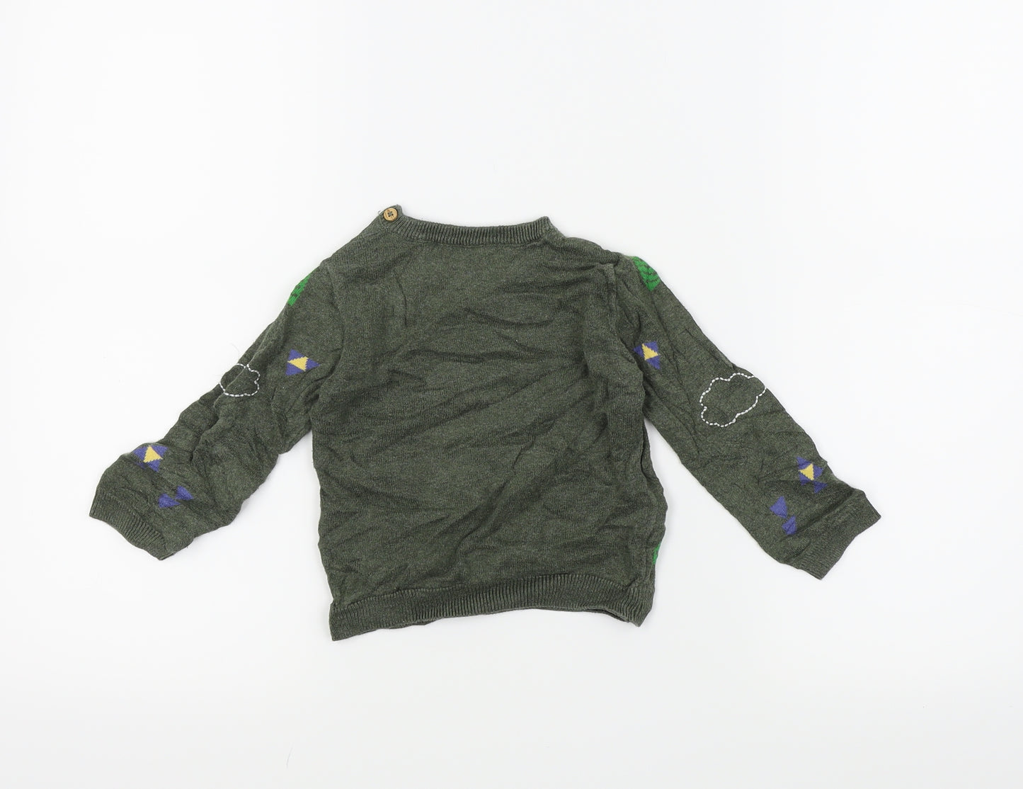 TU Boys Green   Pullover Jumper Size 12-18 Months