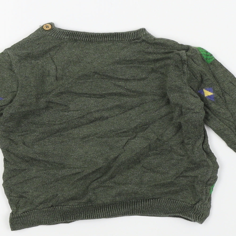 TU Boys Green   Pullover Jumper Size 12-18 Months