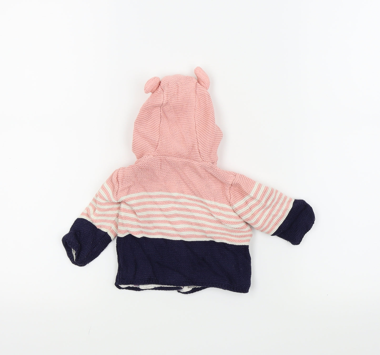 Mothercare Girls Pink   Jacket Coatigan Size 0-3 Months