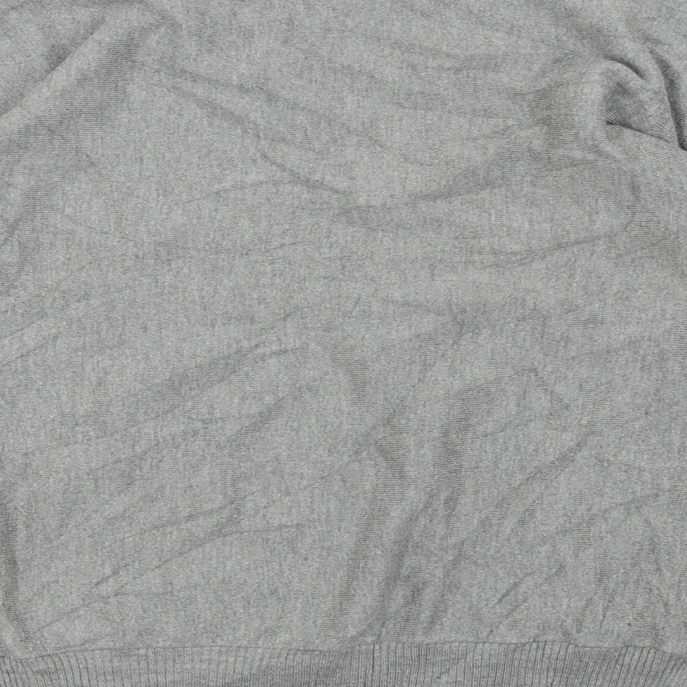 Linea Womens Grey Animal Print  Pullover Jumper Size S