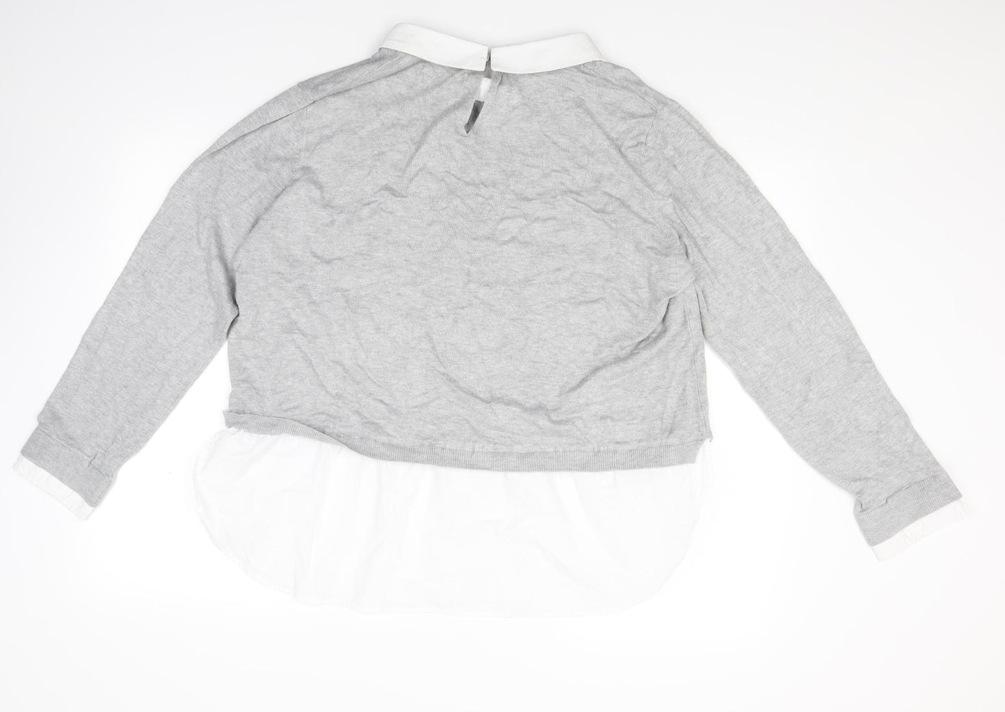 Atmosphere Womens Gold  Knit Pullover Jumper Size 20  - Shirt collar and hem