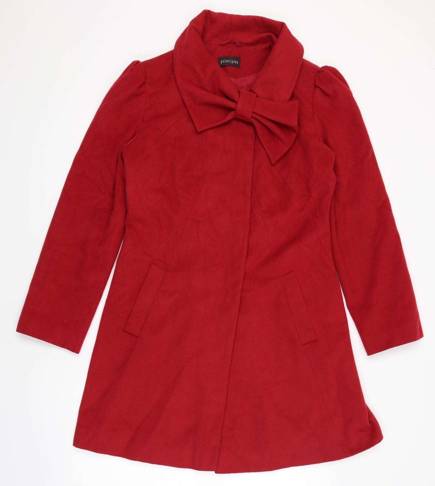 Principles Womens Red   Pea Coat Coat Size 12
