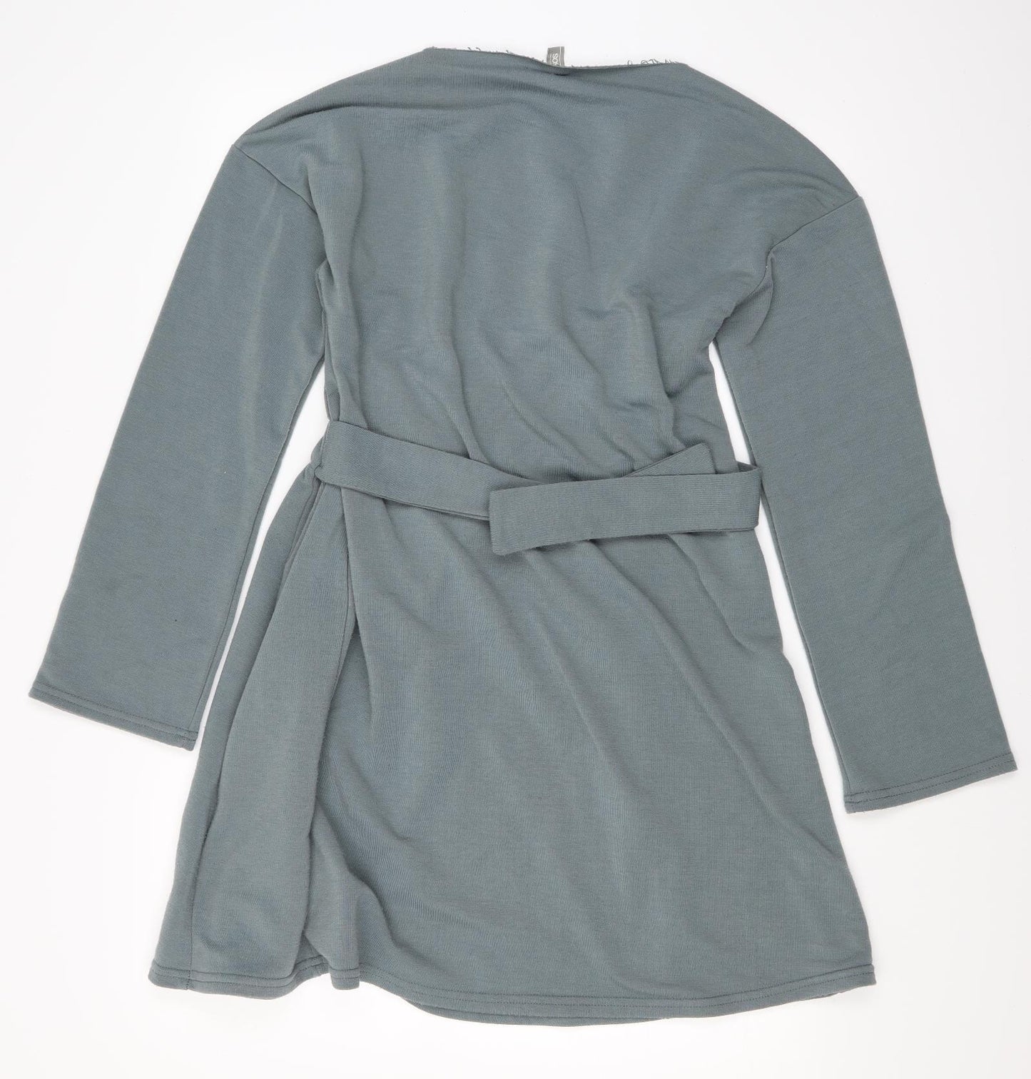 ASOS Womens Grey   Fit & Flare  Size 10  - raw hem neck