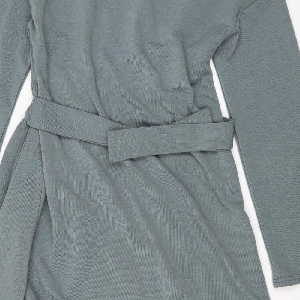 ASOS Womens Grey   Fit & Flare  Size 10  - raw hem neck