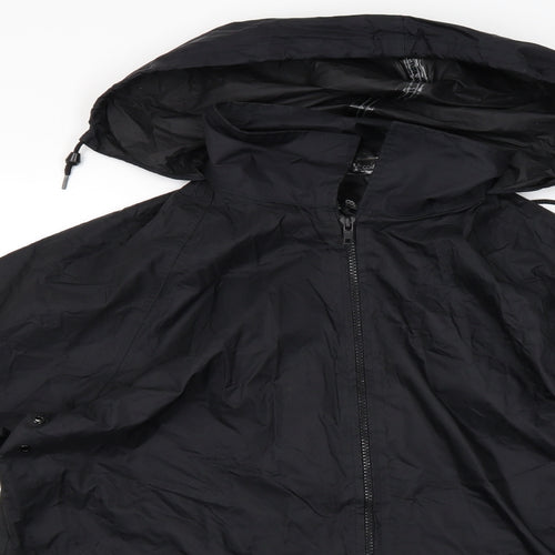 Highpoint Mens Black   Rain Coat Jacket Size S