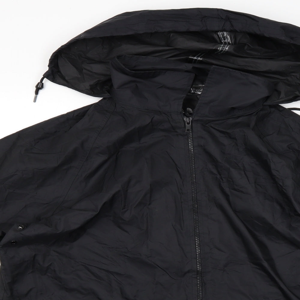 Highpoint Mens Black   Rain Coat Jacket Size S