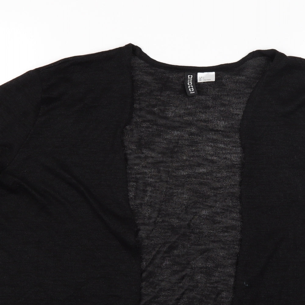 H&M Womens Black   Cardigan Jumper Size L