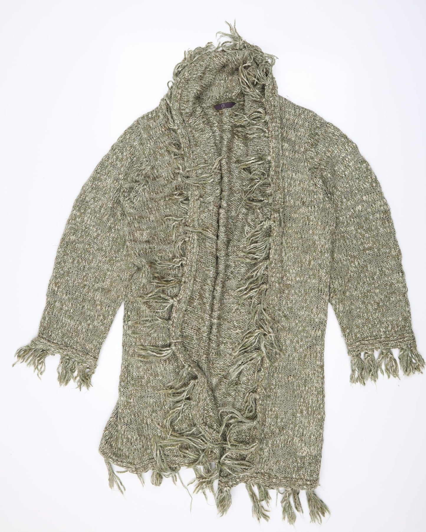 Evans Womens Green  Knit Cardigan Jumper Size 20