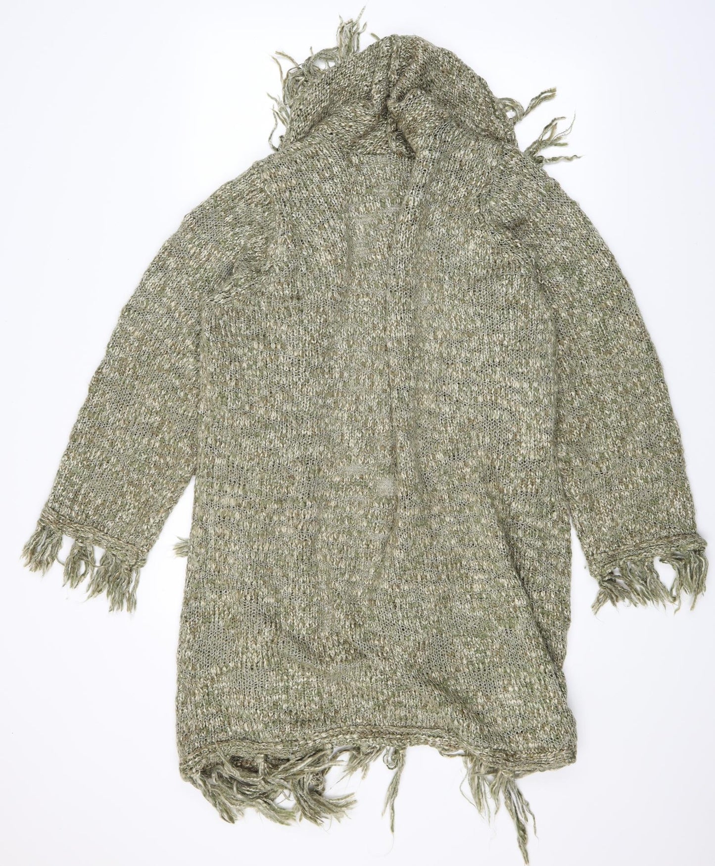 Evans Womens Green  Knit Cardigan Jumper Size 20