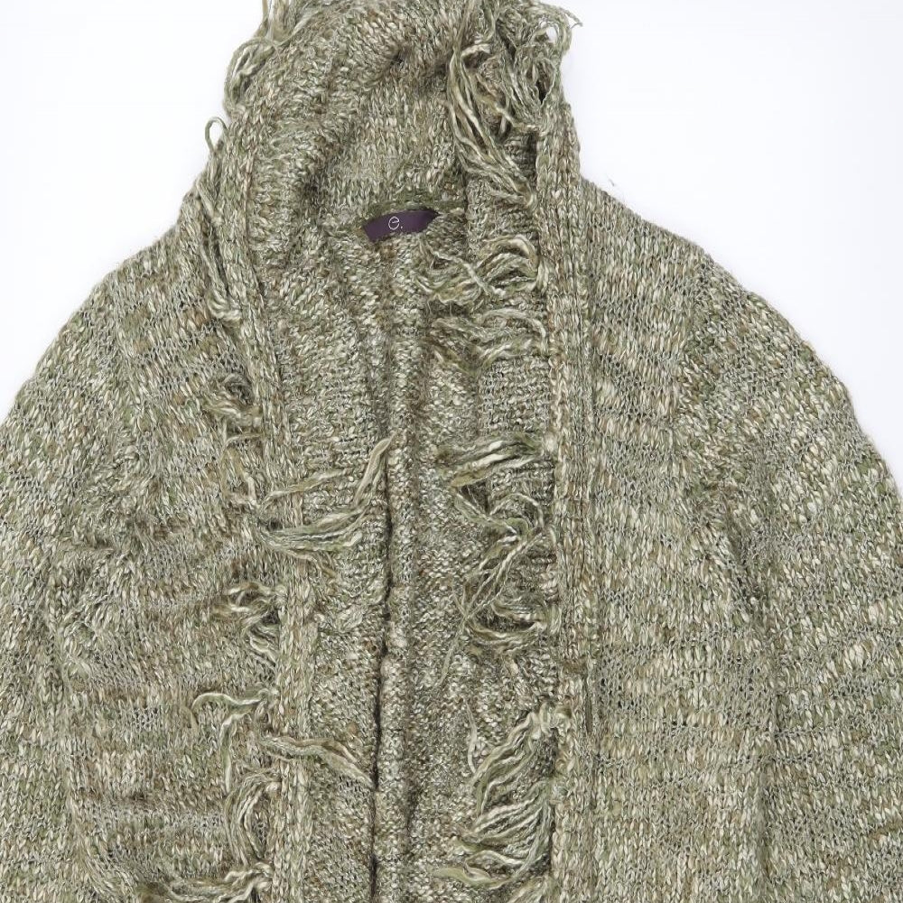 Evans Womens Green  Knit Cardigan Jumper Size 20