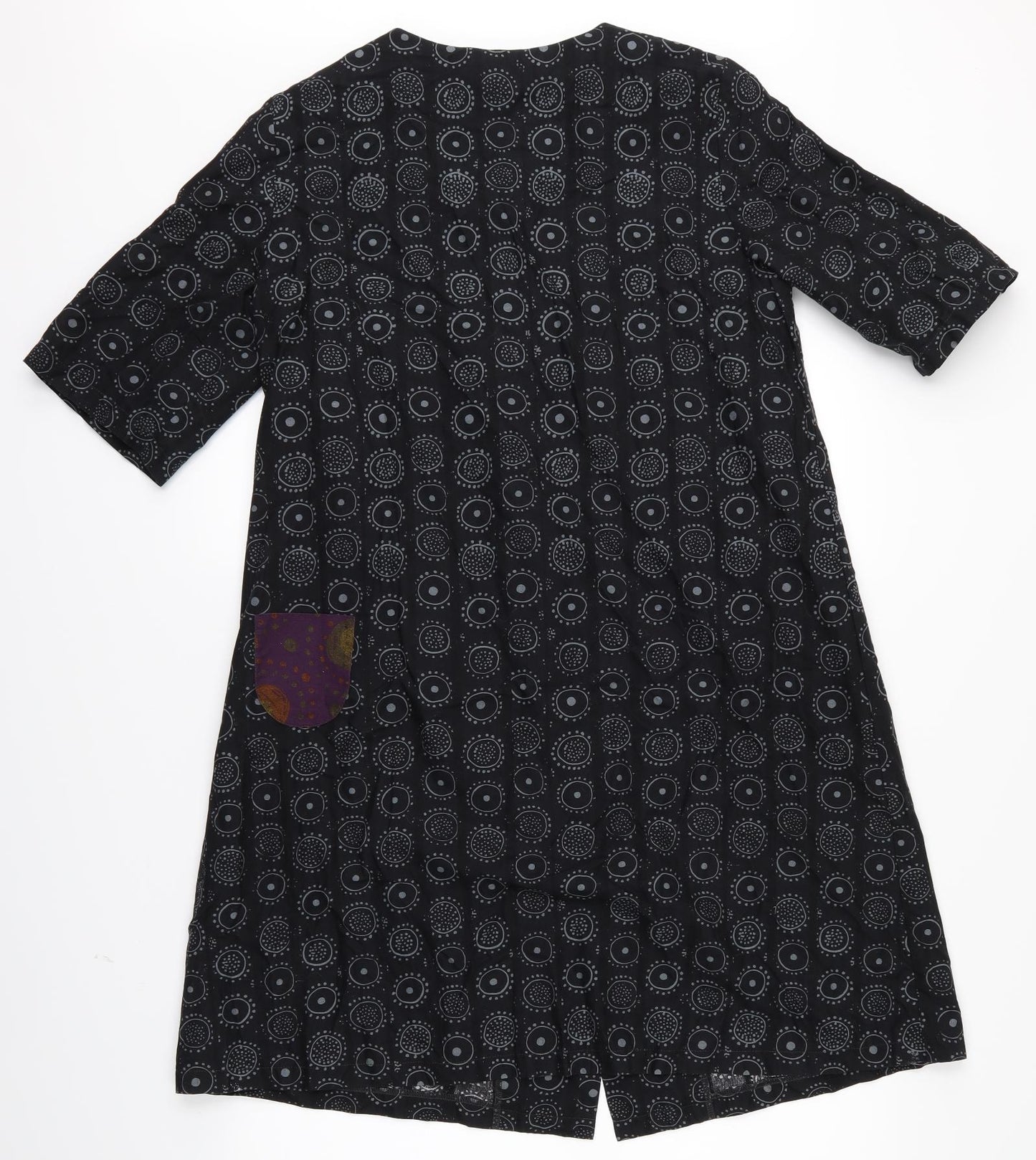 Marimekko Womens Black   Basic Button-Up Size 12