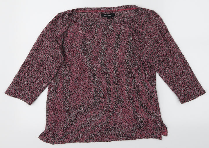 New Look Womens Pink Pullover Jumper Size 8