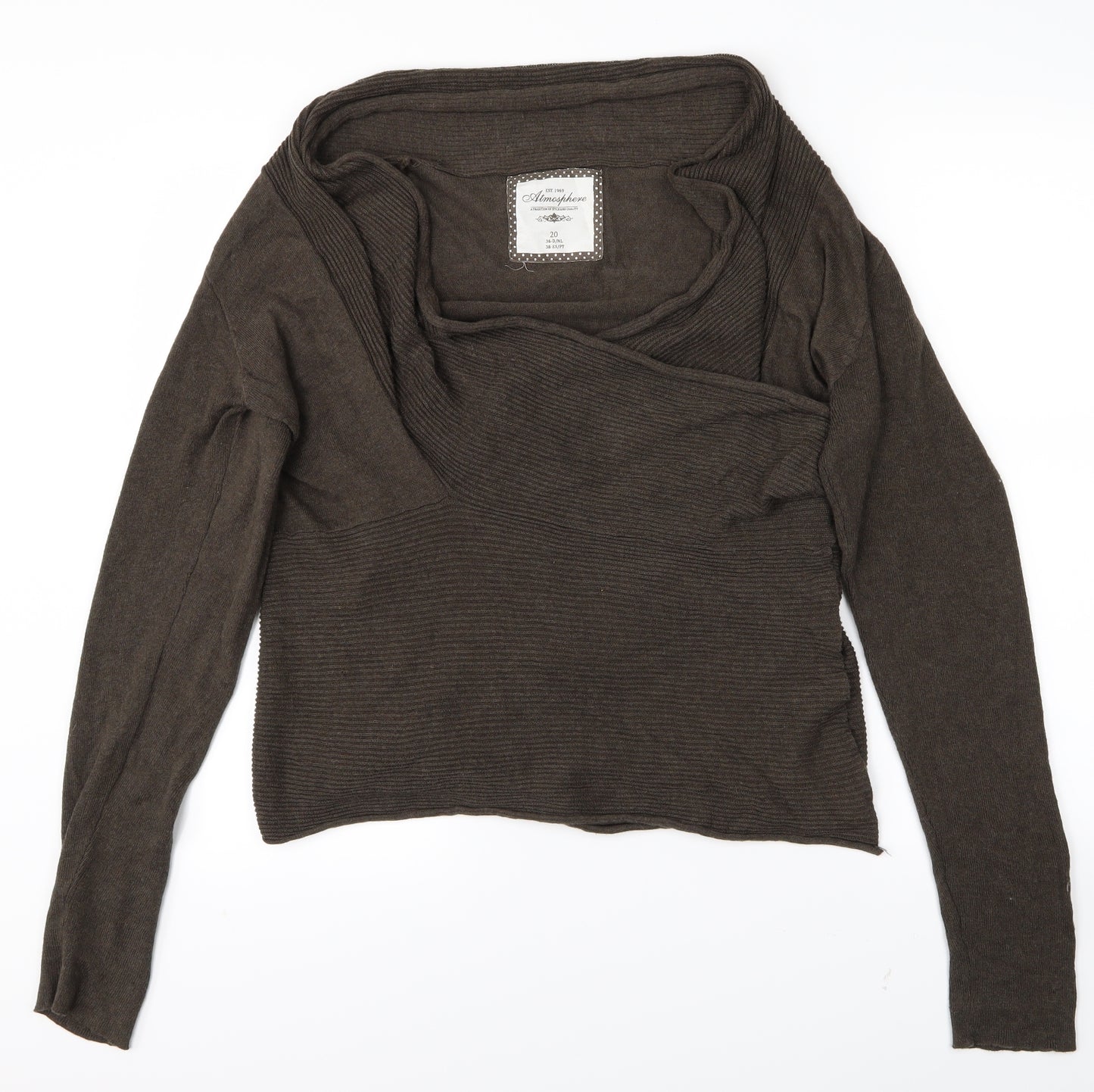 Atmosphere Womens Brown   Cardigan Jumper Size 20
