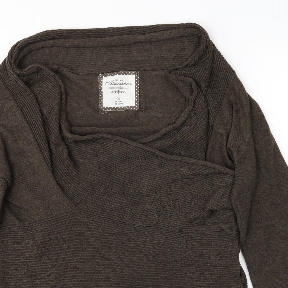 Atmosphere Womens Brown   Cardigan Jumper Size 20