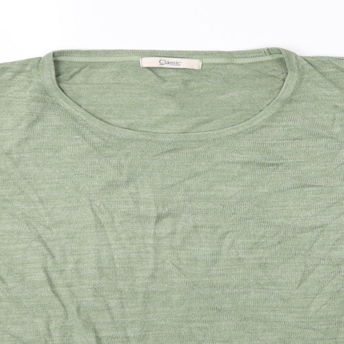 M&S Womens Green   Basic T-Shirt Size 20