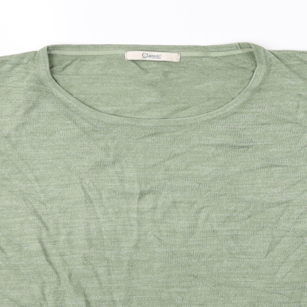 M&S Womens Green   Basic T-Shirt Size 20