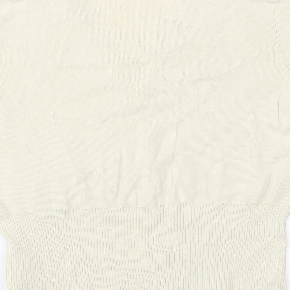 Sky Designs Womens Beige   Basic T-Shirt Size M  - Flowers