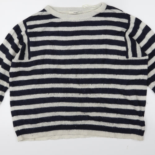 George Womens Blue Striped  Pullover Jumper Size 14