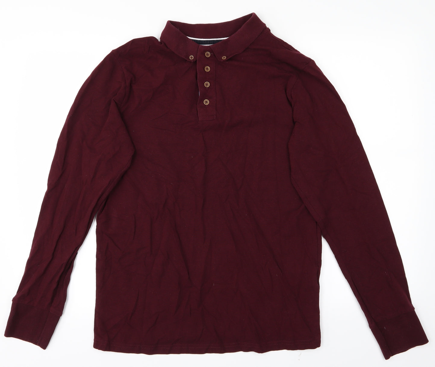 Brave Soul Mens Red    Polo Size L
