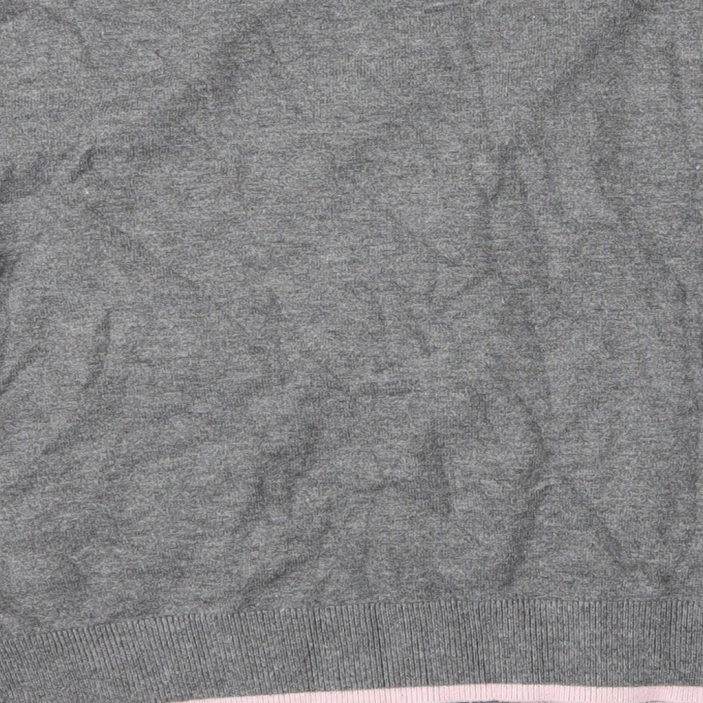 NEXT Womens Grey   Basic T-Shirt Size M  - Heart