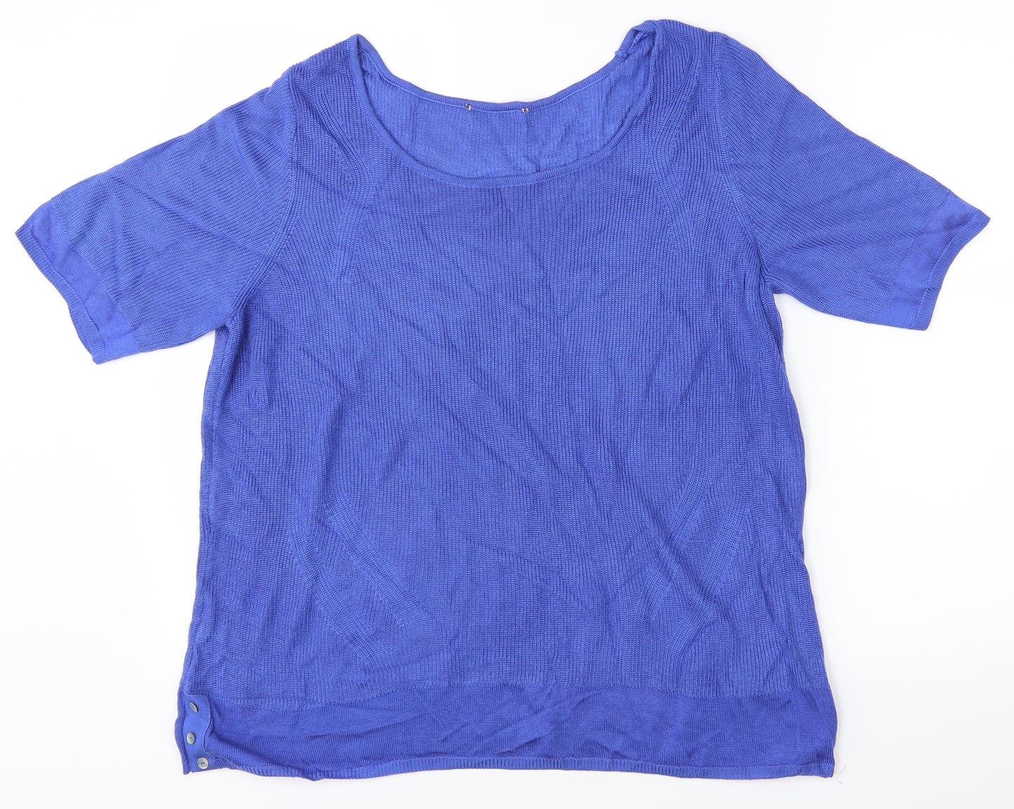 M&S Womens Blue   Basic T-Shirt Size 18
