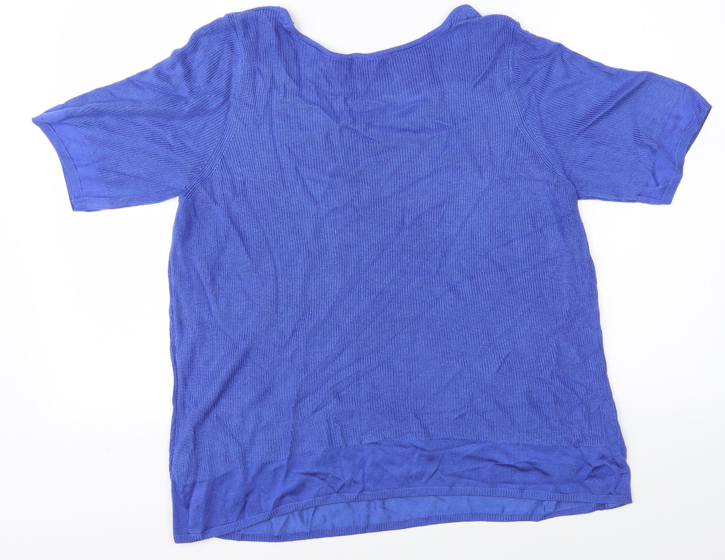 M&S Womens Blue   Basic T-Shirt Size 18