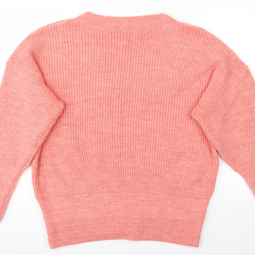 M&S Womens Pink   Pullover Jumper Size L