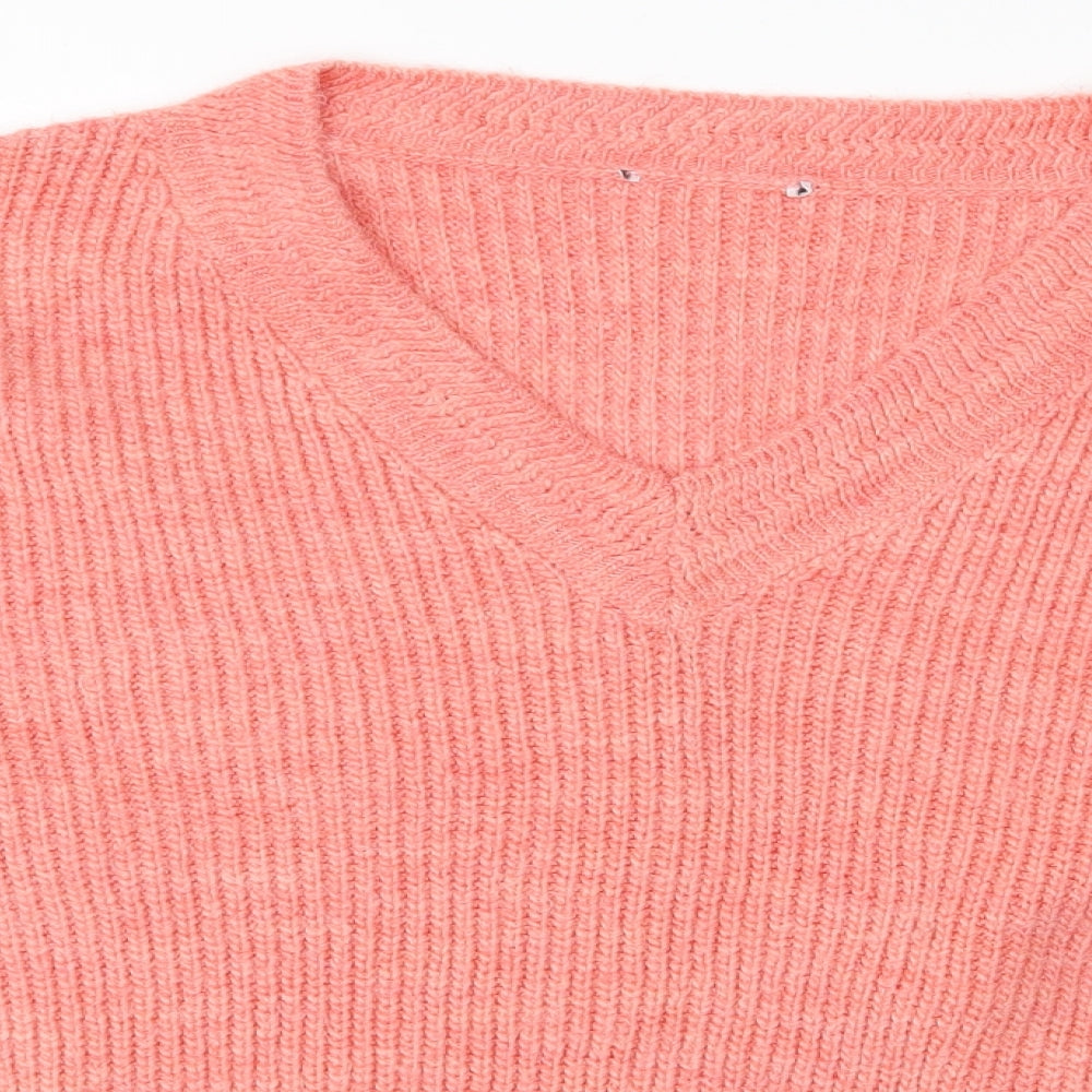 M&S Womens Pink   Pullover Jumper Size L